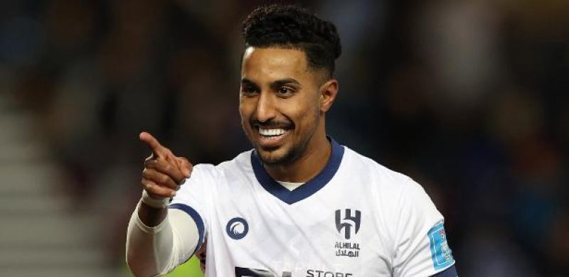 salem al-dawsari comemora gol pelo al-hilal diante do flamengo, na semifinal do mundial de clubes