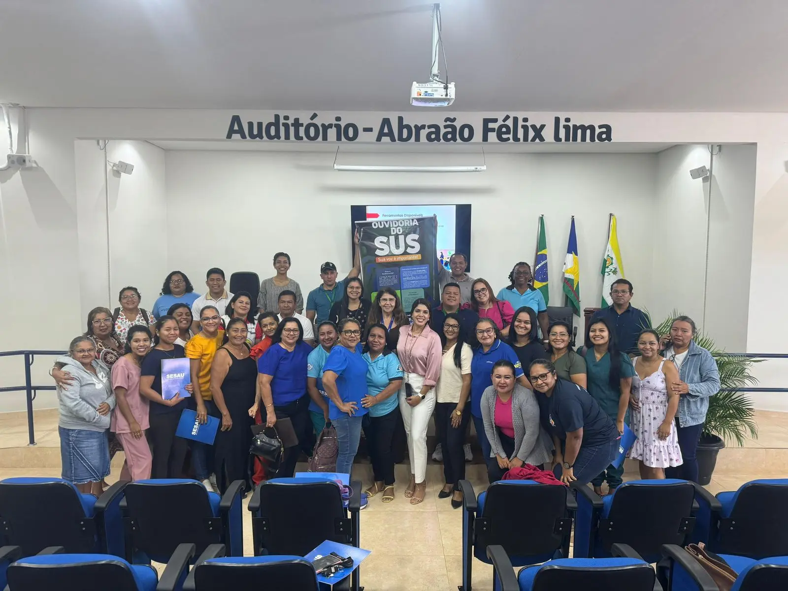Palestra para servidores de Bonfim sobre Assedio no Ambiente de Trabalho Ascom Sesau 1