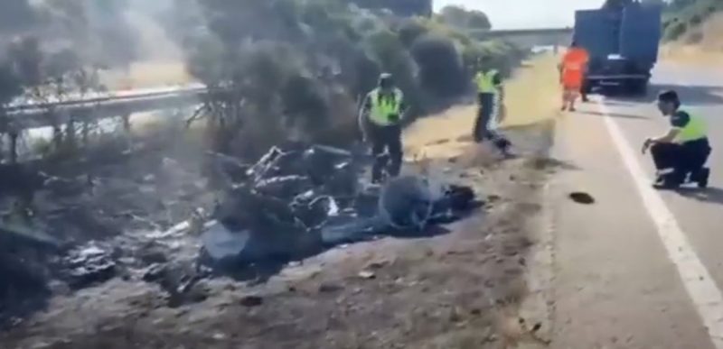 Vídeo mostra destruição do carro de Diogo Jota; polícia apura se pneu estourou durante ultrapassagem