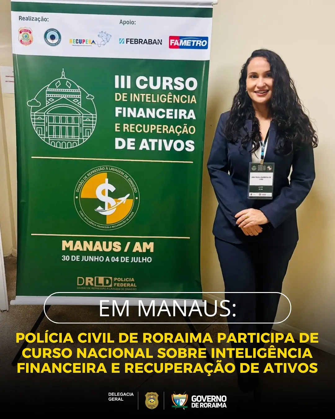 EM MANAUS: Polícia Civil de Roraima participa de curso nacional sobre inteligência financeira e recuperação de ativos 1 policiacivilderoraima 514603861 18390459313184806 5140407525808185711 n