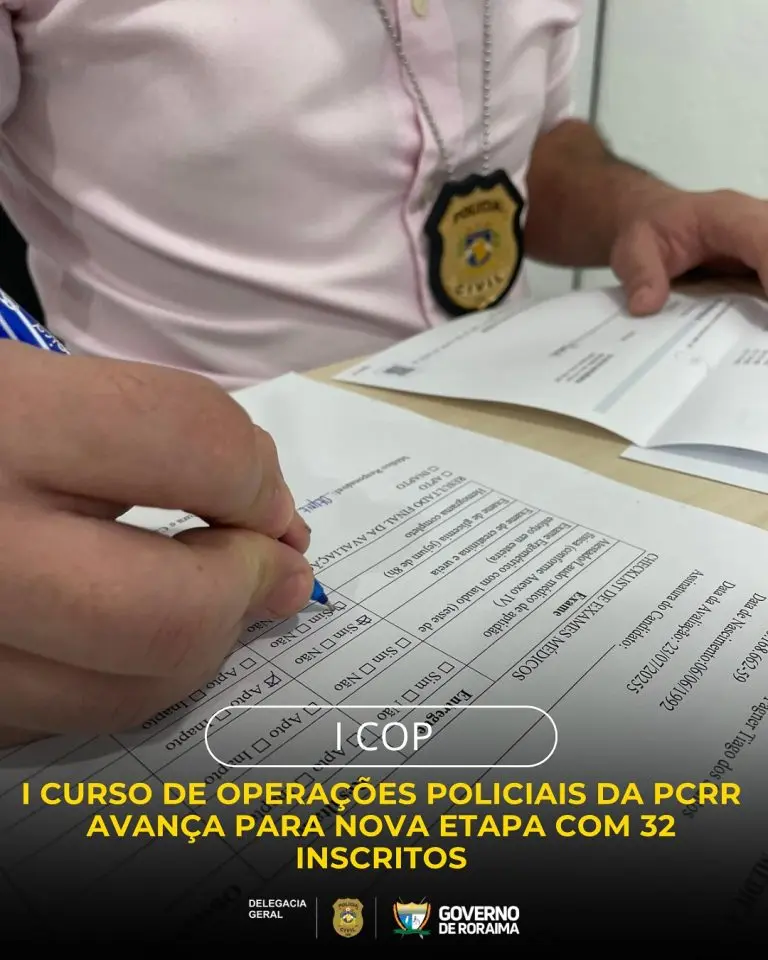 I Curso de Operações Policiais da PCRR avança para nova etapa com 32 inscritos 3 policiacivilderoraima 523148182 18393049234184806 2808404472901984522 n