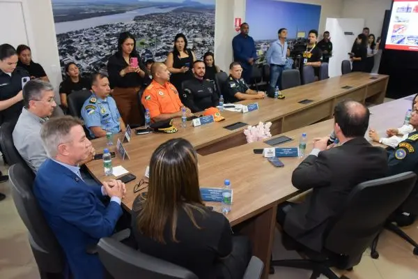 Coletiva da Seguranca Publica sobre reducao de homicidios e crimes violentos Neto Figueiredo SecomRR