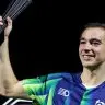 Hugo Calderano comemora título em Foz do Iguaçu, o 4º da temporada