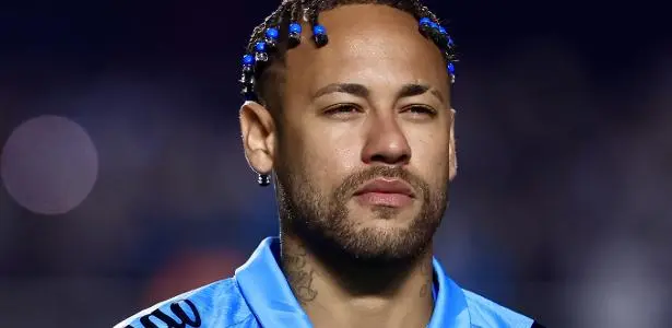 Neymar durante jogo entre Santos e Juventude pelo Brasileirão