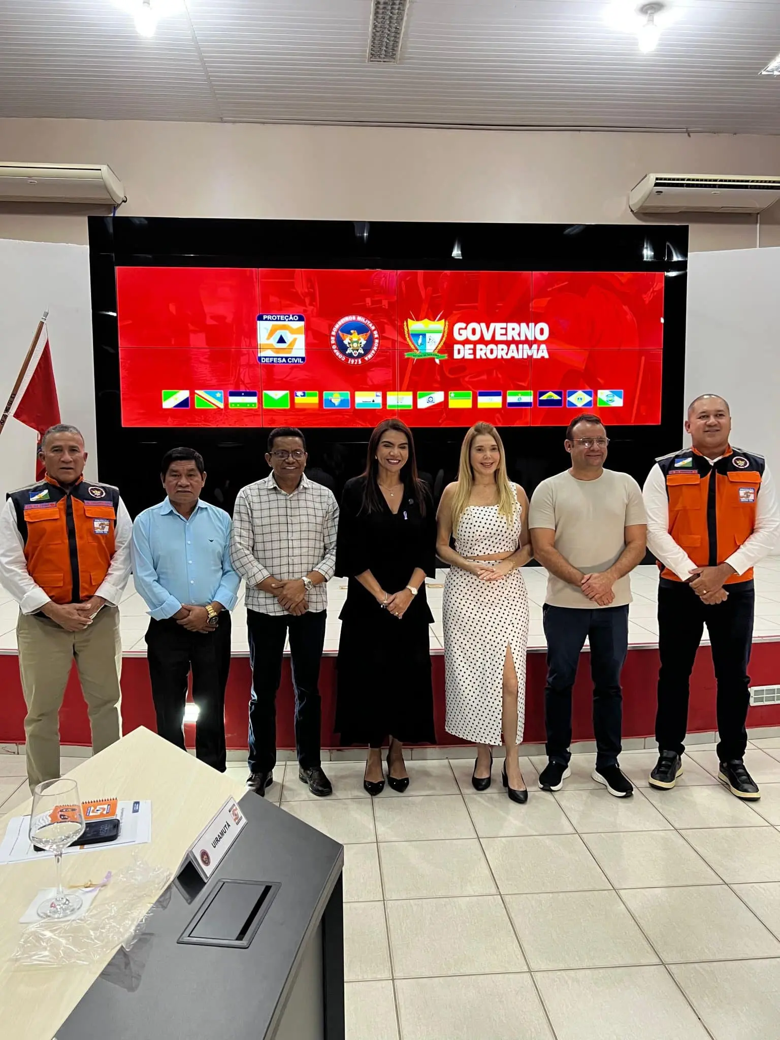 Reunião no Corpo de Bombeiros aborda o aprimoramento do Sistema de Proteção e Defesa Civil 1 Reuniao sobre o fortalecimento do Sistema de Protecao e Defesa Civil em Roraima Ascom CBMRR 2 scaled