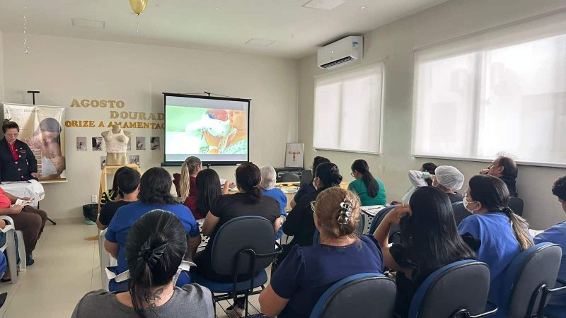 treinamento sobre a iniciativa hospital amigo da crianca ascom sesau 3