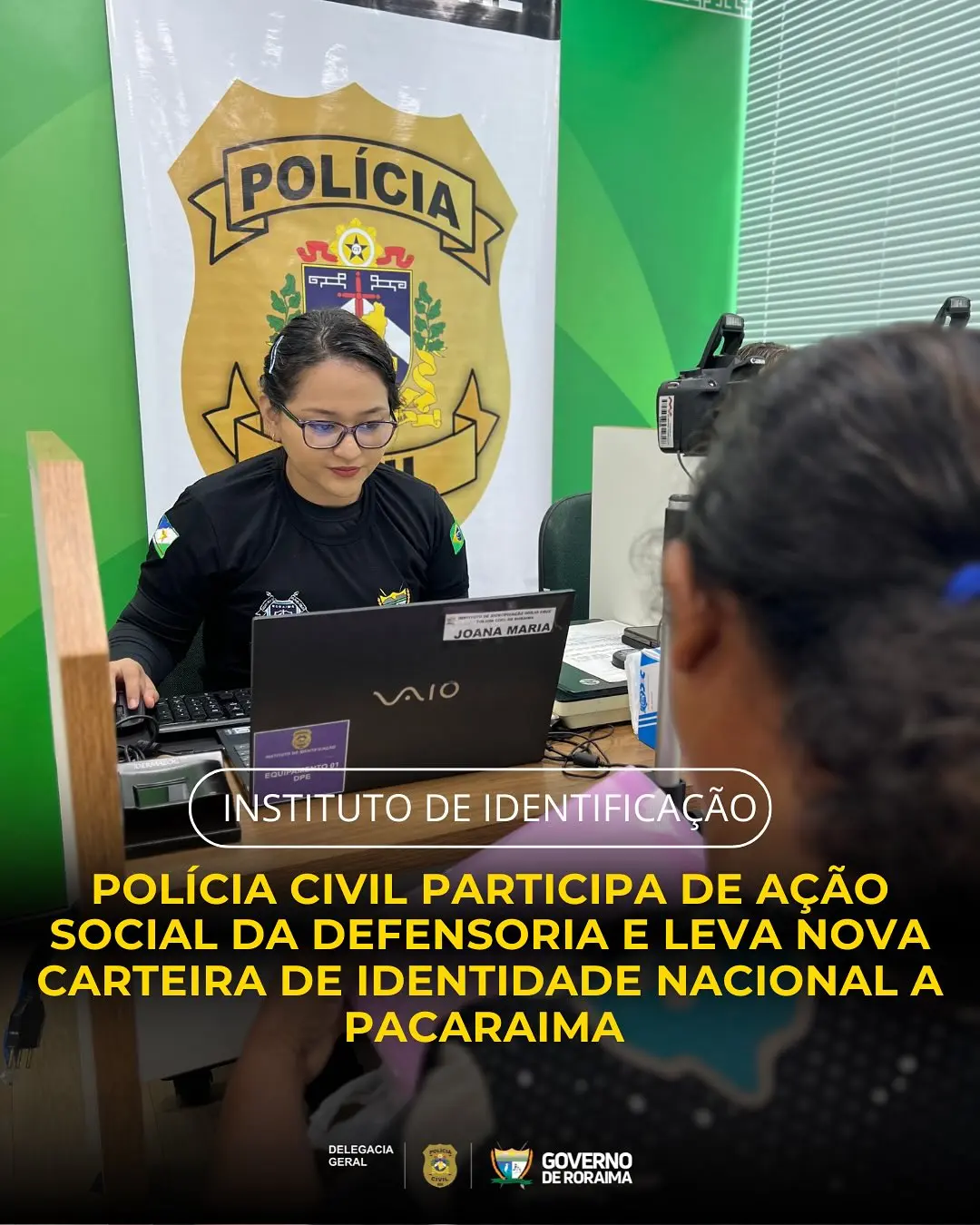 Polícia Civil participa de ação social da Defensoria e leva nova Carteira de Identidade Nacional a Pacaraima 1 policiacivilderoraima 530849543 18395436853184806 2727899848367915542 n