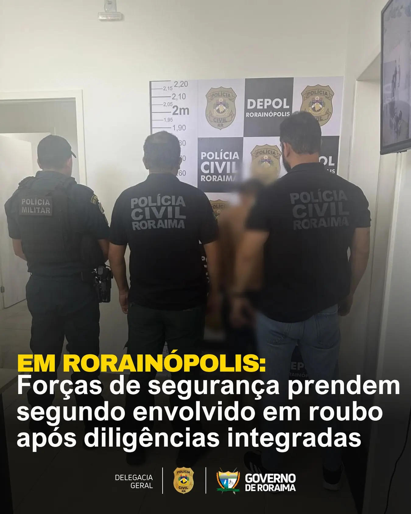 EM RORAINÓPOLIS: Forças de Segurança prendem segundo envolvido em roubo após diligências integradas 1 policiacivilderoraima 536297681 18396517660184806 4961219282779114732 n