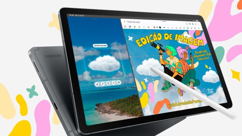samsung apresenta o galaxy tab s10 lite, modelo intermediário, no brasil com preços a partir de r$ 2,8 mil.