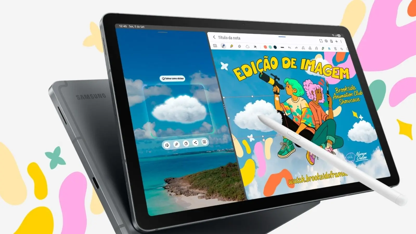 Samsung apresenta o Galaxy Tab S10 Lite, modelo intermediário, no Brasil com preços a partir de R$ 2,8 mil.
