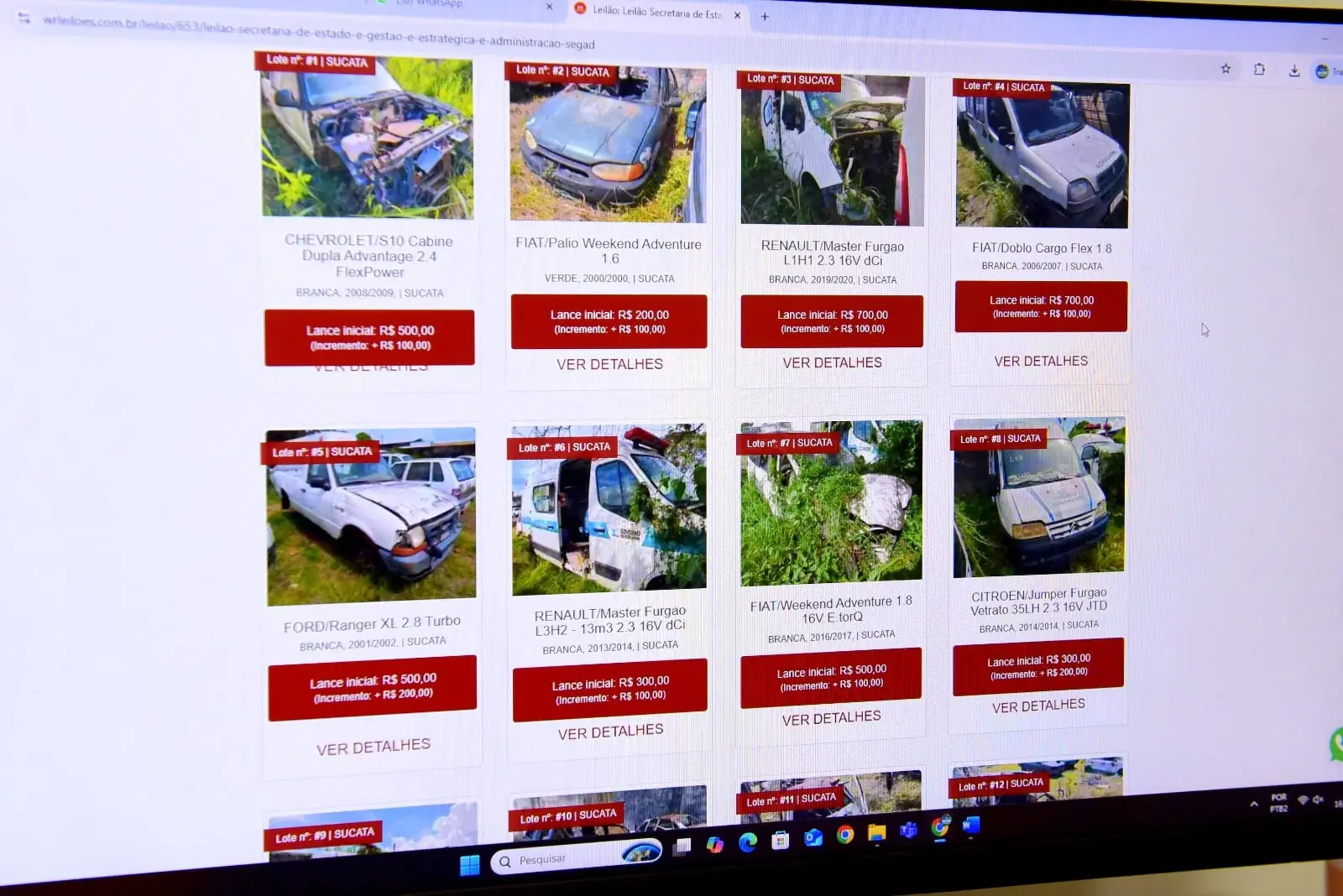 Governo de Roraima realiza leilão online de bens inutilizáveis 1 Site da WR Leiloes Fernando Oliveira Secom RR 1