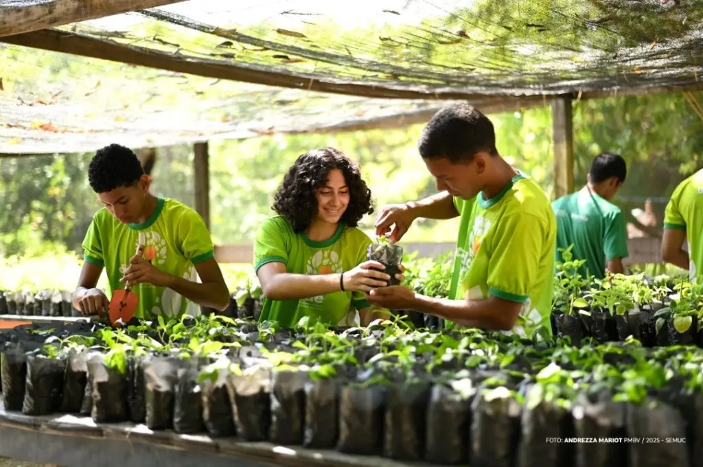 Integrantes do Dedo Verde aprimoram técnicas de compostagem e cultivo de mudas. 1 fc0d5006d504cfbb1f66c4aaba07ab0a