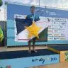 Premiacao do atleta Marco Antonio Gomes na Natacao Ascom Seed 2
