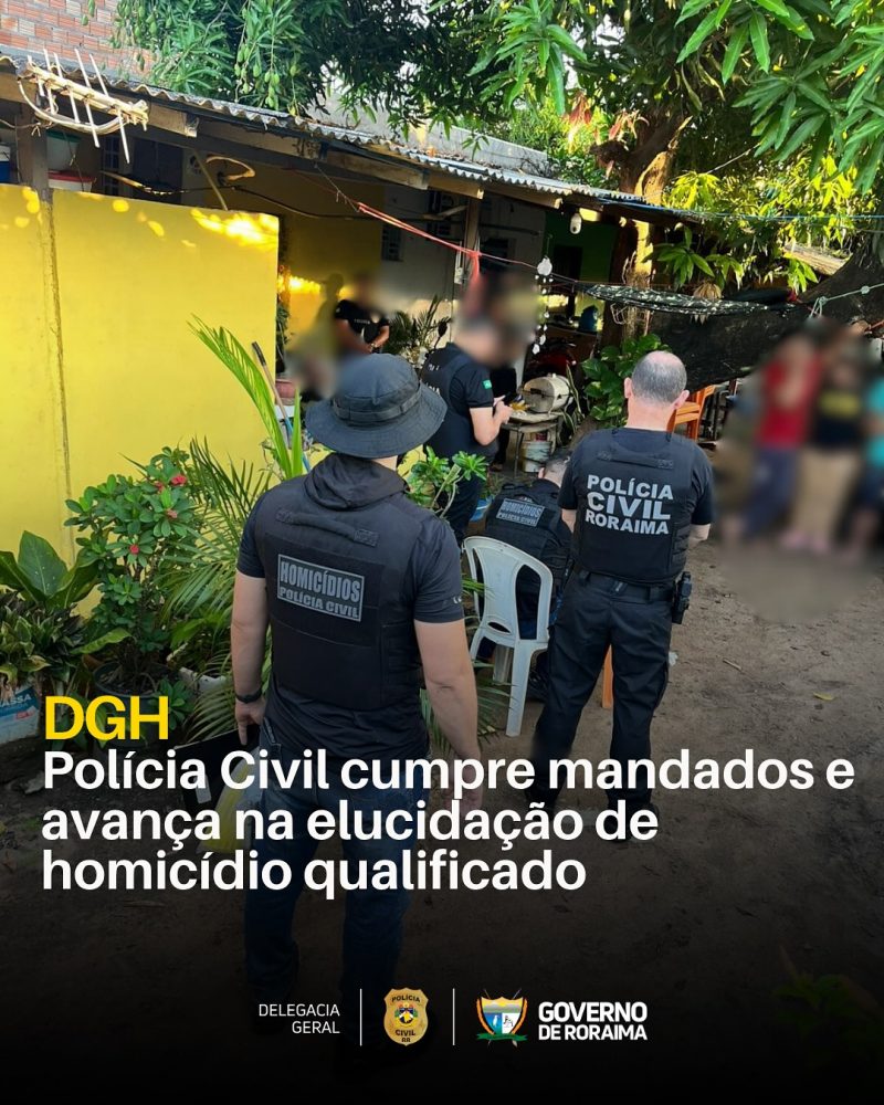 Polícia Civil cumpre mandados e avança na elucidação de homicídio qualificado 1 policiacivilderoraima 1760789048 3746092513259004710 5532320805