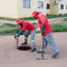 Caer realiza manutencao preventiva na rede de esgotamento sanitario do Residencial Vila Jardim Ascom