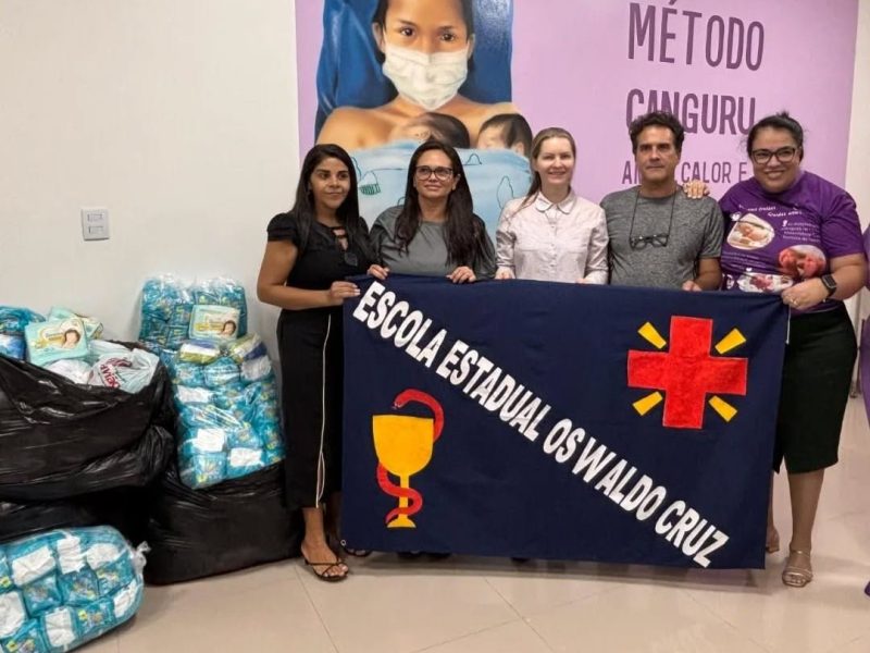 Escola Estadual Oswaldo Cruz realiza 8a edicao do projeto Pequenas Fraldas Grandes Amores e ja doou