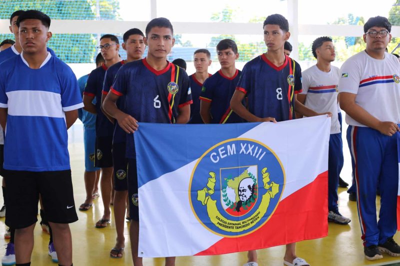 Festival de Futsal mobiliza alunos de escolas estaduais militarizadas 1 Festival de Futsal movimenta estudantes de colegios estaduais militarizados Elksandra Goncalves Asco