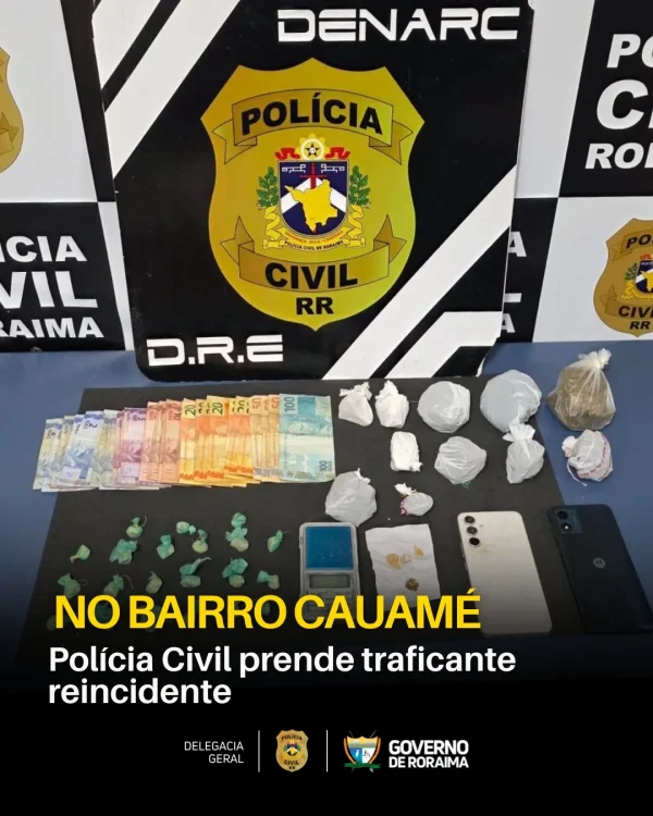Polícia Civil prende traficante reincidente no bairro Cauamé 3 policiacivilderoraima 1763066465 3765196866775482426 5532320805.webp