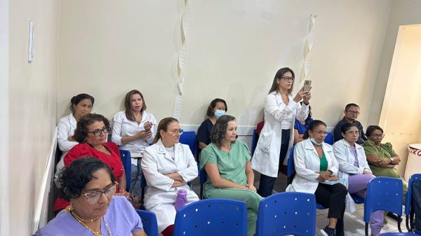 Palestra Janeiro Branco na Policlinica Coronel Mota Ascom Sesau 2