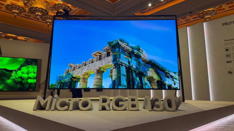 Samsung lança a primeira televisão Micro RGB de 130 polegadas