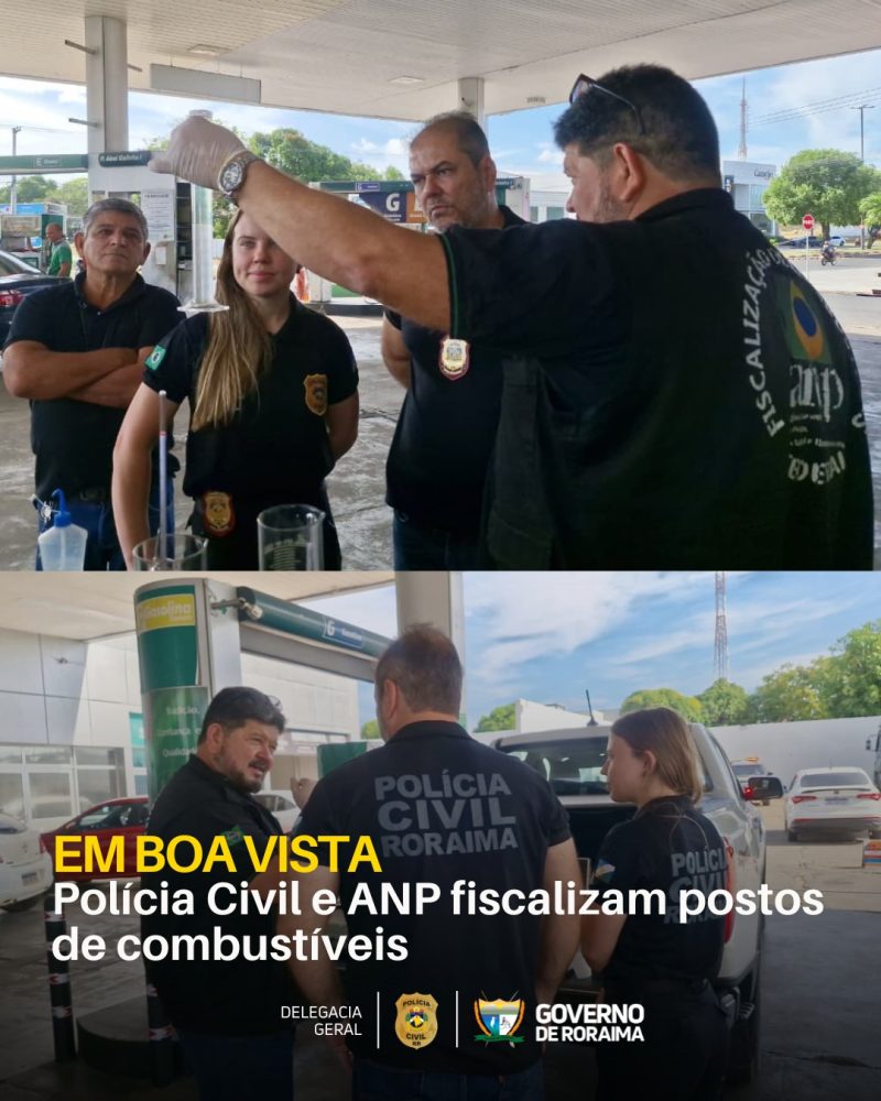 Polícia Civil e ANP fiscalizam postos de combustíveis em Boa Vista 1 policiacivilderoraima 1769105465 3815855672005847514 5532320805
