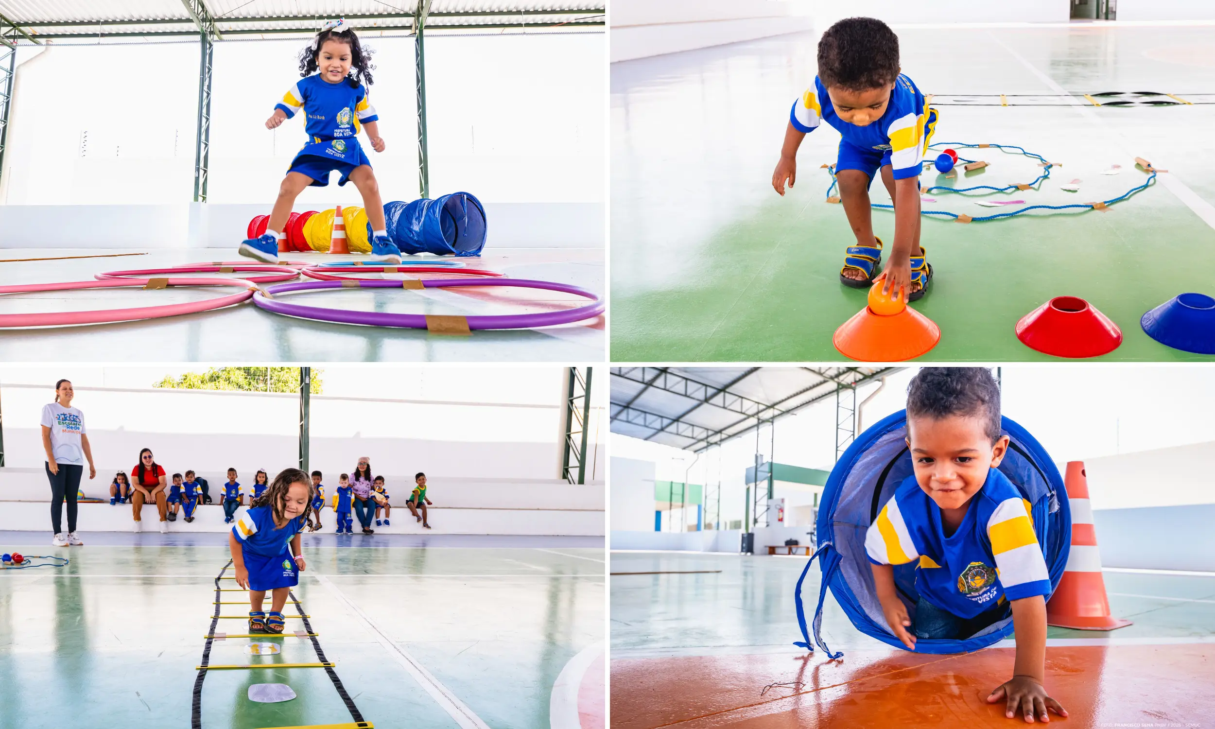 Creches municipais ganham aulas de Educacao Fisica e Artes integradas