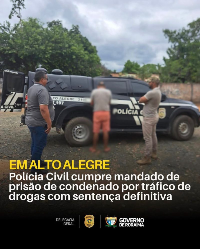 EM ALTO ALEGRE: Polícia Civil cumpre mandado de prisão de condenado por tráfico de drogas com sentença definitiva 1 WhatsApp Image 2026 04 14 at 09.46.54