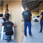 Policiais durante buscas contra militar da FAB em Roraima