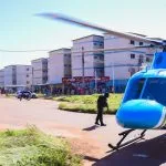 Helicóptero do governo durante a Operação Força Total no Vila Jardim, em Boa Vista
