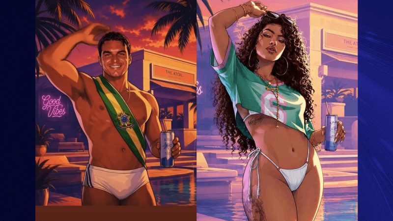 Flávio Bolsonaro publica vídeo gerado por IA em que aparece de sunga com estética de GTA VI