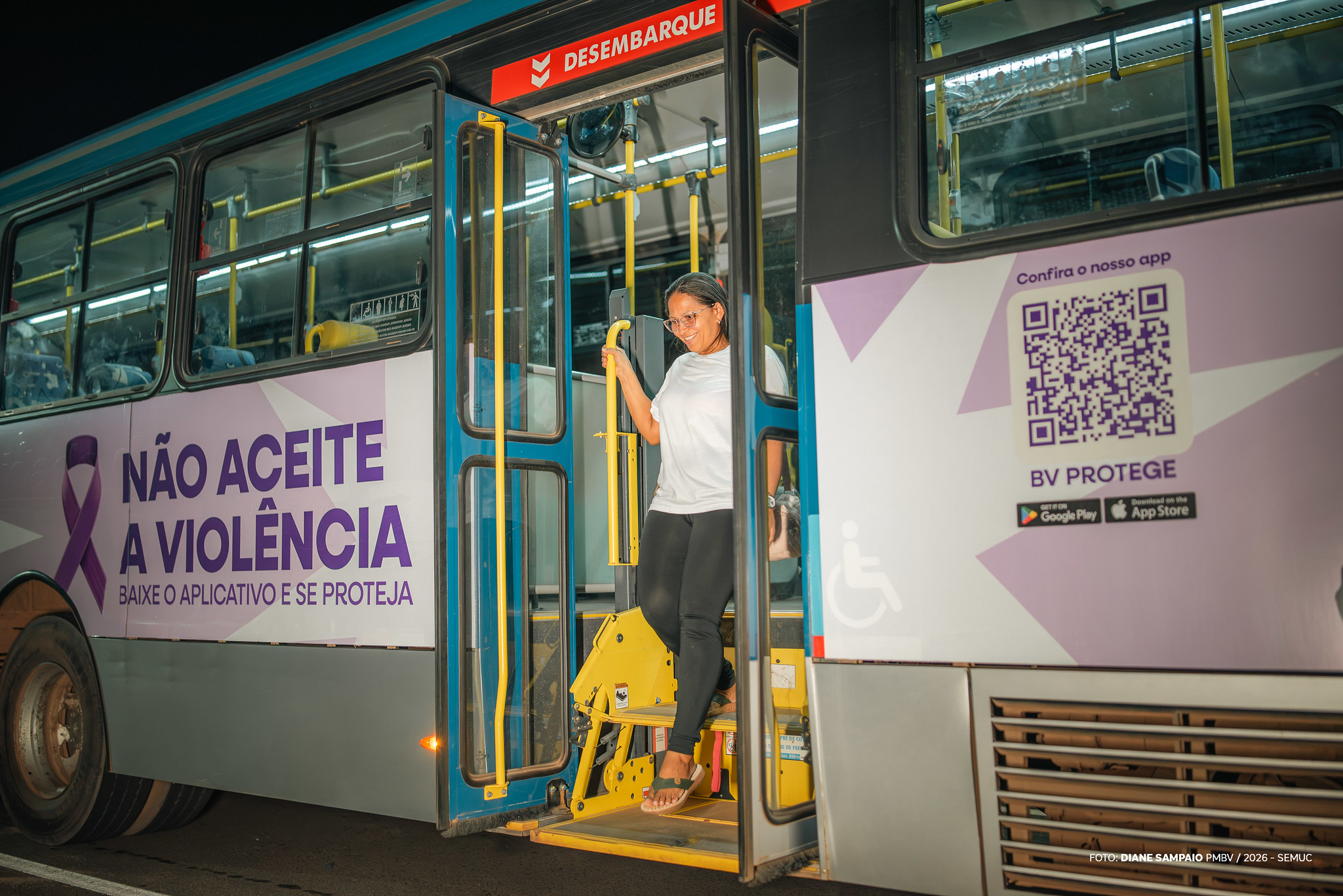Passageiras podem solicitar parada noturna em local seguro