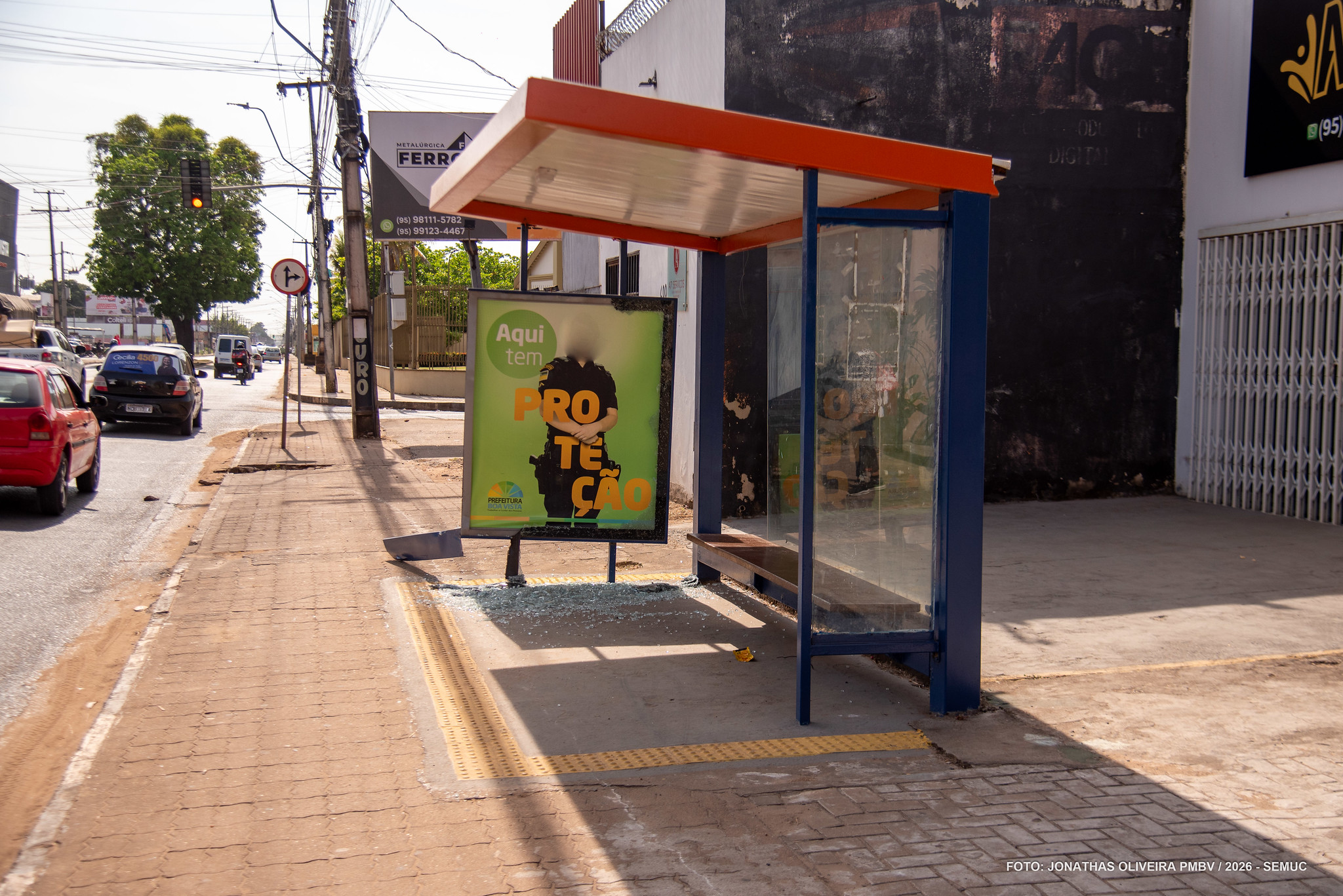 1788925495 179 Vandalismo danifica paradas de onibus revitalizadas em Boa Vista