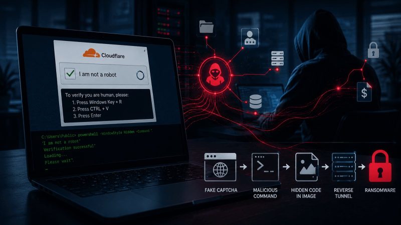 Fraude utiliza falso teste de verificação de robô para invadir redes empresariais