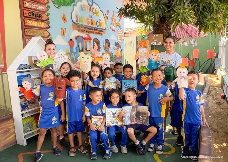 Escola Tia Linda inaugura espaço de leitura e brincadeira 1 capaaa